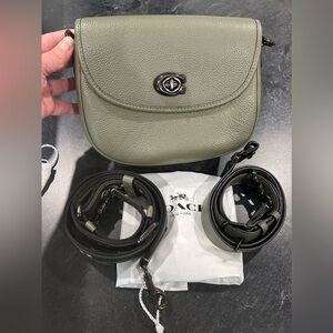Coach Willow Saddle Bag - Olive Green